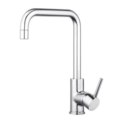 360° Swivel Round Brass Gooseneck Kitchen Sink Mixer Tap Laundry Basin Vanity 2 Mode Spray Spout Faucet Chrome/Yellow Gold