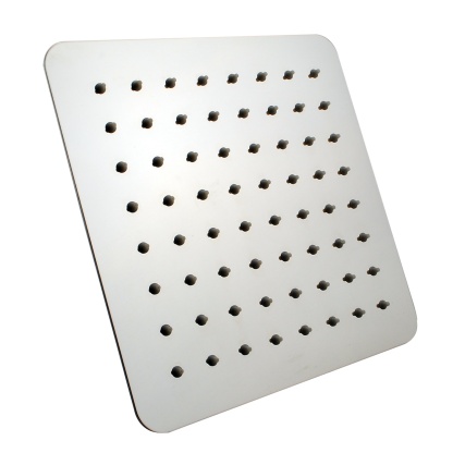 200mm 8'' Stainless Steel Square Thin Overhead Shower Head Bathroom Rainfall Shower Rose Chrome/Matte Black