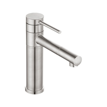 Bath Basin Round Stainless Steel Mixer Tap Laundry Sink Vanity 360° Swivel Nozzle Flick Faucet Chrome/Black