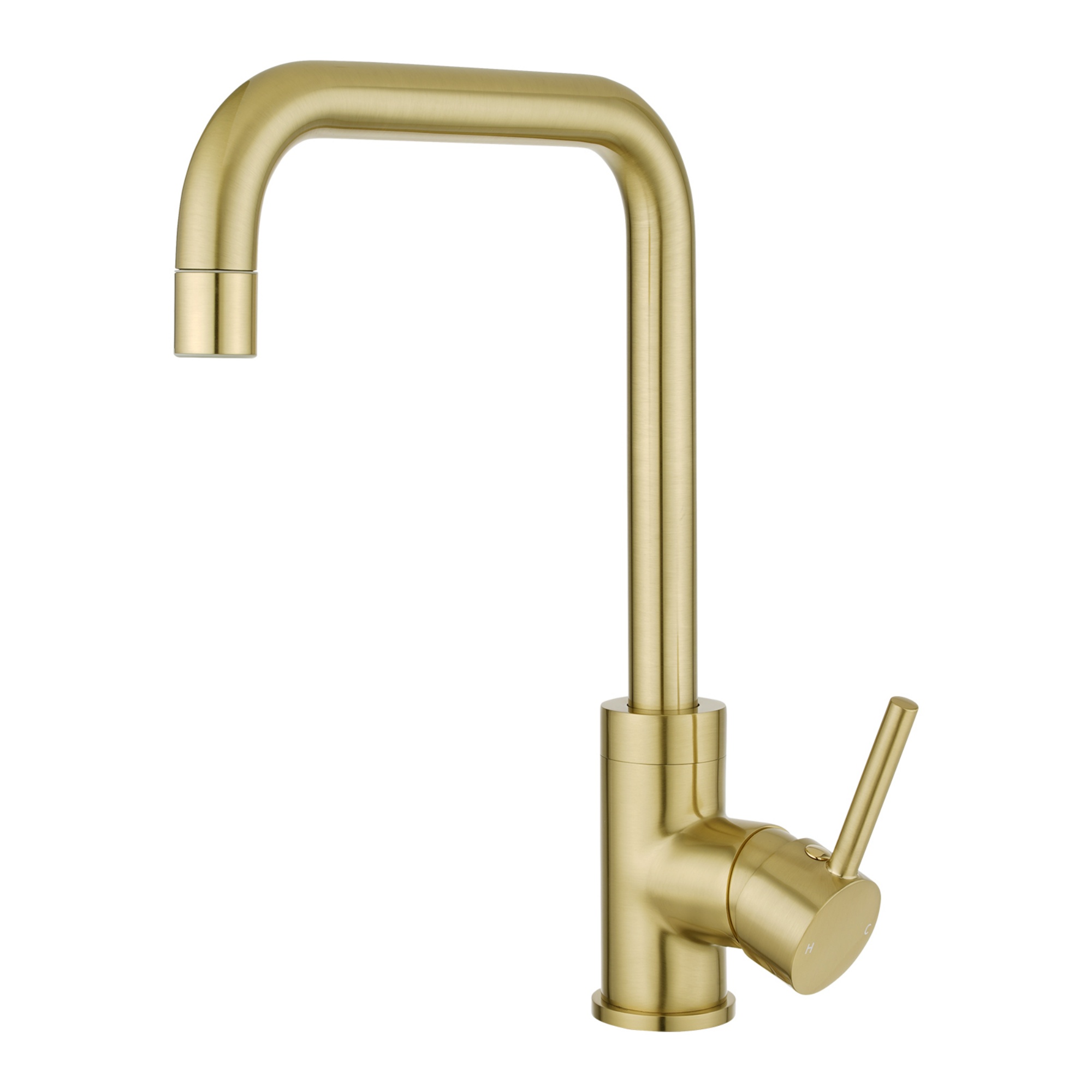 360° Swivel Round Brass Gooseneck Kitchen Sink Mixer Tap Laundry Basin Vanity 2 Mode Spray Spout Faucet Chrome/Yellow Gold