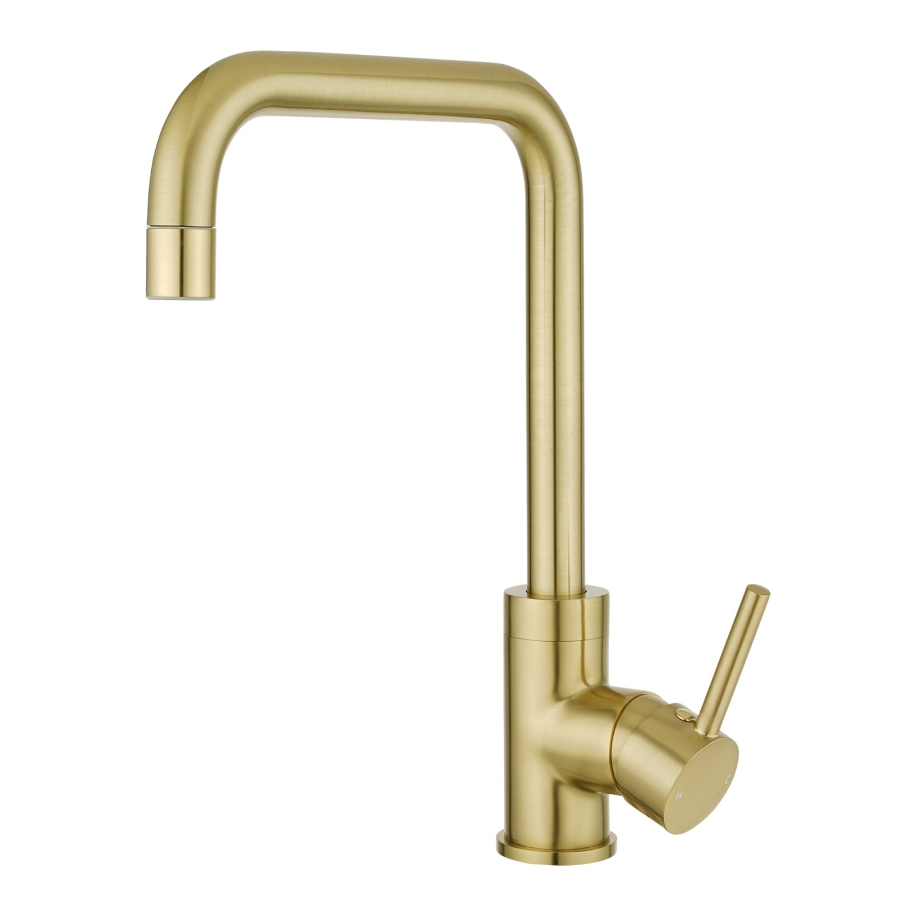 360° Swivel Round Brass Gooseneck Kitchen Sink Mixer Tap Laundry Basin Vanity 2 Mode Spray Spout Faucet Chrome/Yellow Gold
