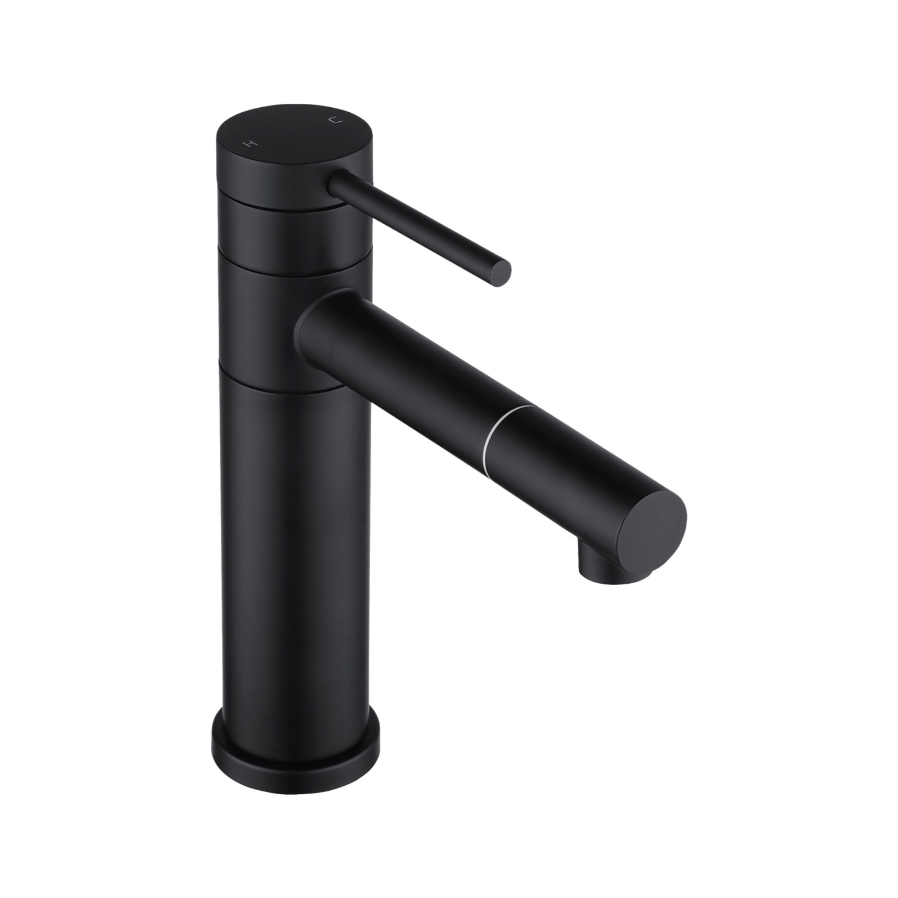 Bath Basin Round Stainless Steel Mixer Tap Laundry Sink Vanity 360° Swivel Nozzle Flick Faucet Chrome/Black