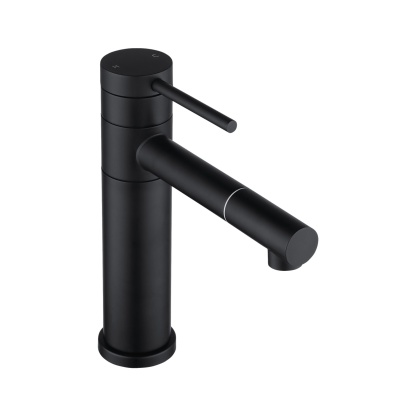 Bath Basin Round Stainless Steel Mixer Tap Laundry Sink Vanity 360° Swivel Nozzle Flick Faucet Chrome/Black