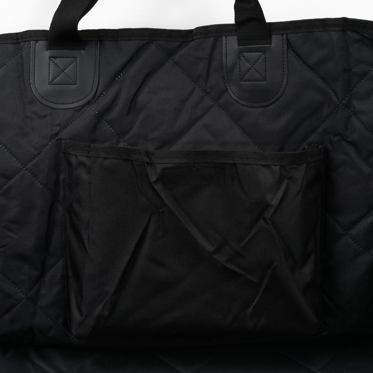 Large Water Proof Hard Bottom Pet Car Back Seat Cover Extendable Dog Cat Protector Mat Black/Grey