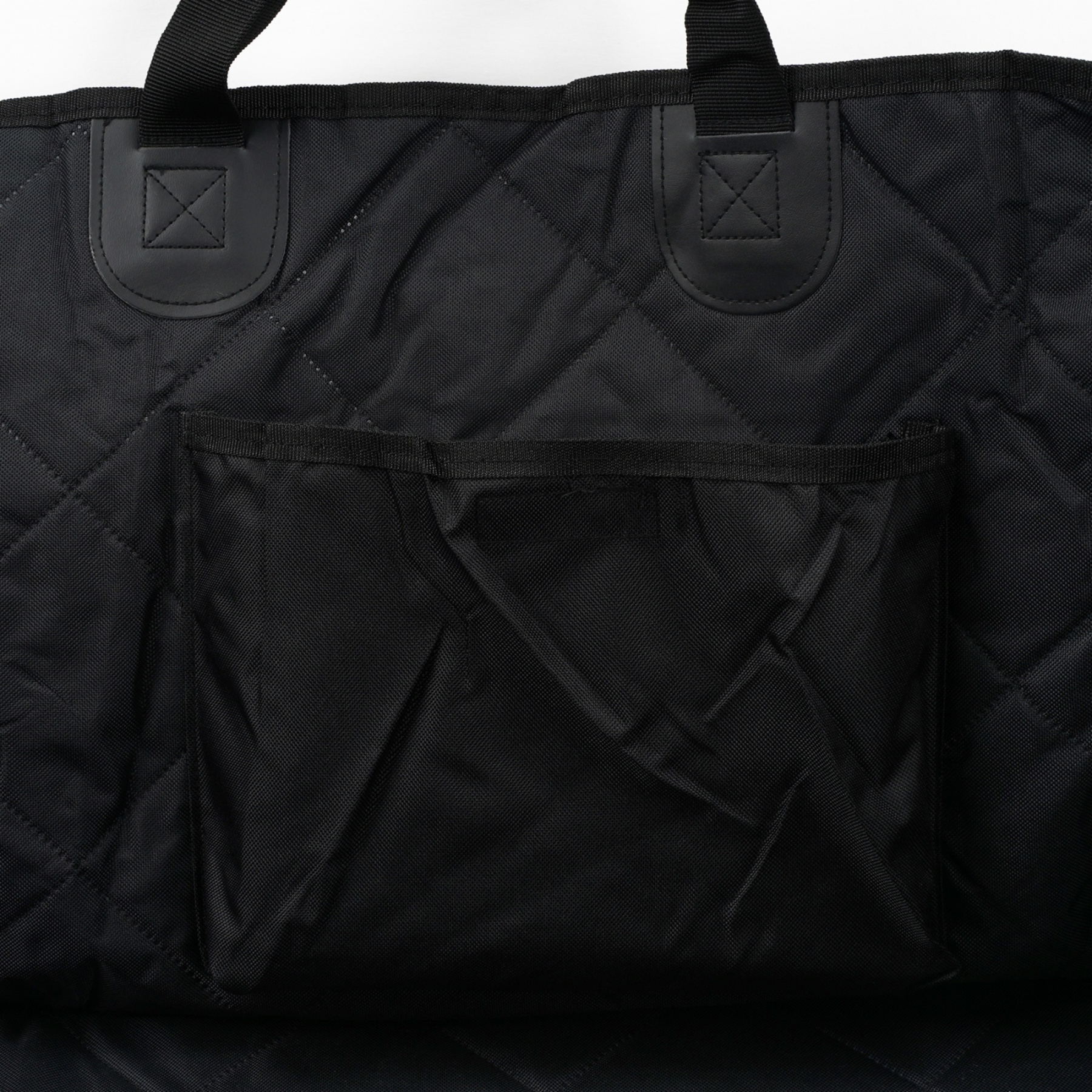 Large Water Proof Hard Bottom Pet Car Back Seat Cover Extendable Dog Cat Protector Mat Black/Grey