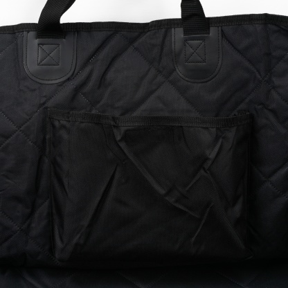 Large Water Proof Hard Bottom Pet Car Back Seat Cover Extendable Dog Cat Protector Mat Black/Grey