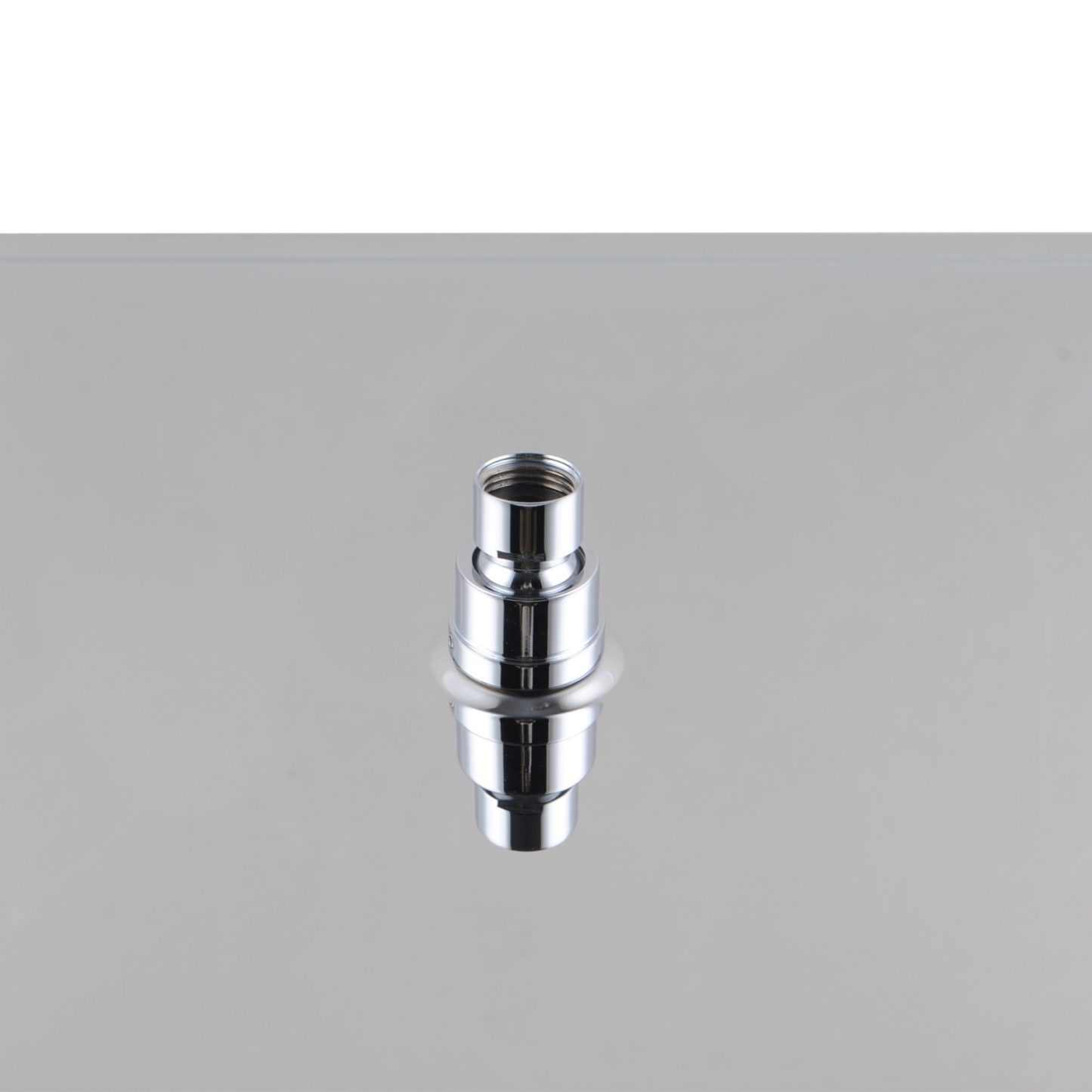 400mm 16'' Bathroom Square Stainless Steel Overhead Shower Head Super Thin Rainfall Bath Rose Black/Chrome