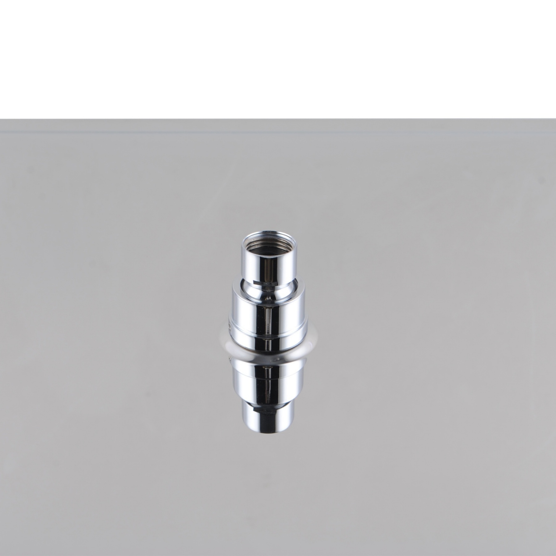 400mm 16'' Bathroom Square Stainless Steel Overhead Shower Head Super Thin Rainfall Bath Rose Black/Chrome