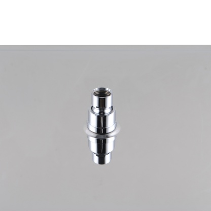 400mm 16'' Bathroom Square Stainless Steel Overhead Shower Head Super Thin Rainfall Bath Rose Black/Chrome