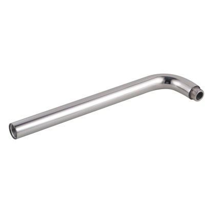 400mm Bathroom Round Stainless Steel Wall Mounted Extension Shower Arm For Rainfall Shower Head Chrome/Black