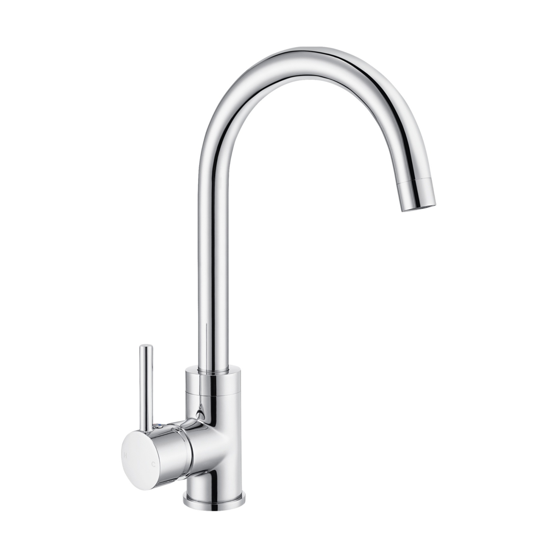 360° Swivel Spout Brass Kitchen Mixer Tap Round Laundry Basin Sink Faucet Chrome/Matte Black/Brushed Nickel