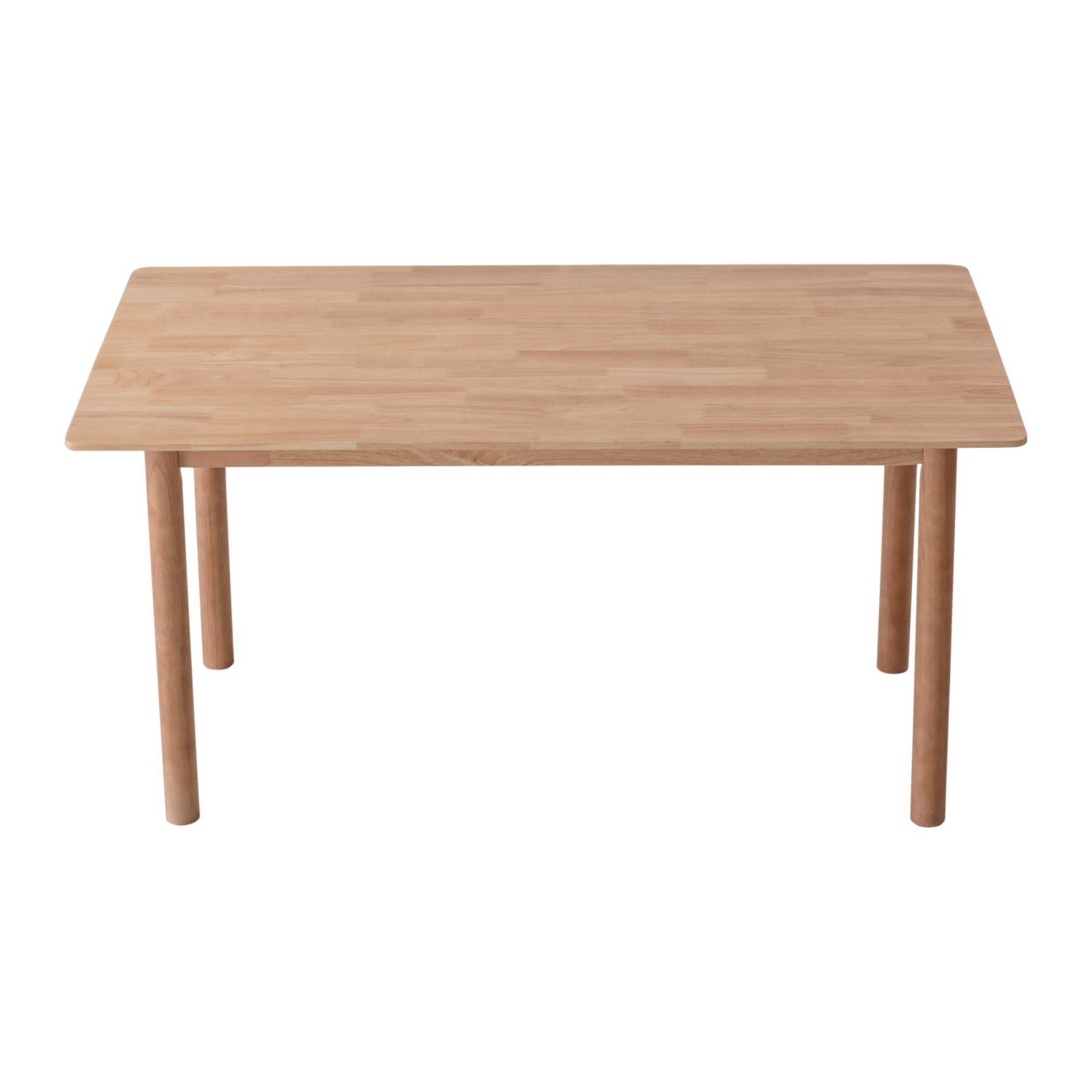 140cm Rectangle Wooden Dining Table for Home Kitchen Cafe Restaurant Walnut/Natural