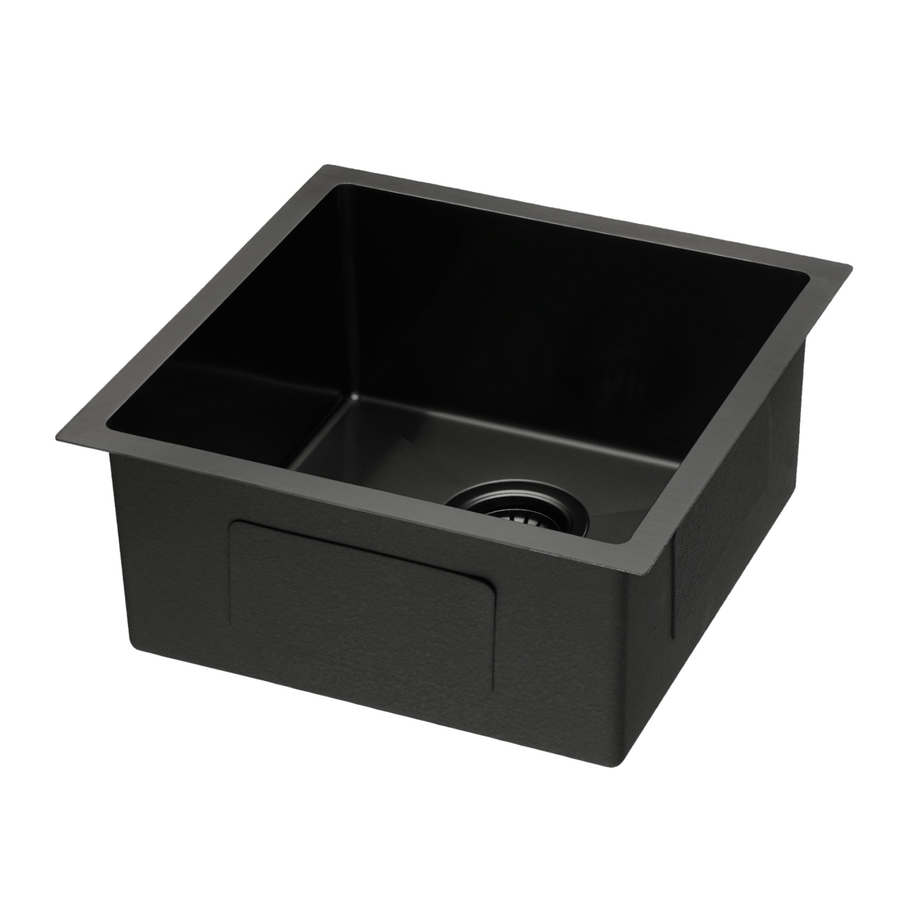 440x440mm Single Stainless Steel Kitchen Sink Smart Hand Free Drainage Top/Flush/Under Mount Satin Brush/Nano Black/Yellow Gold