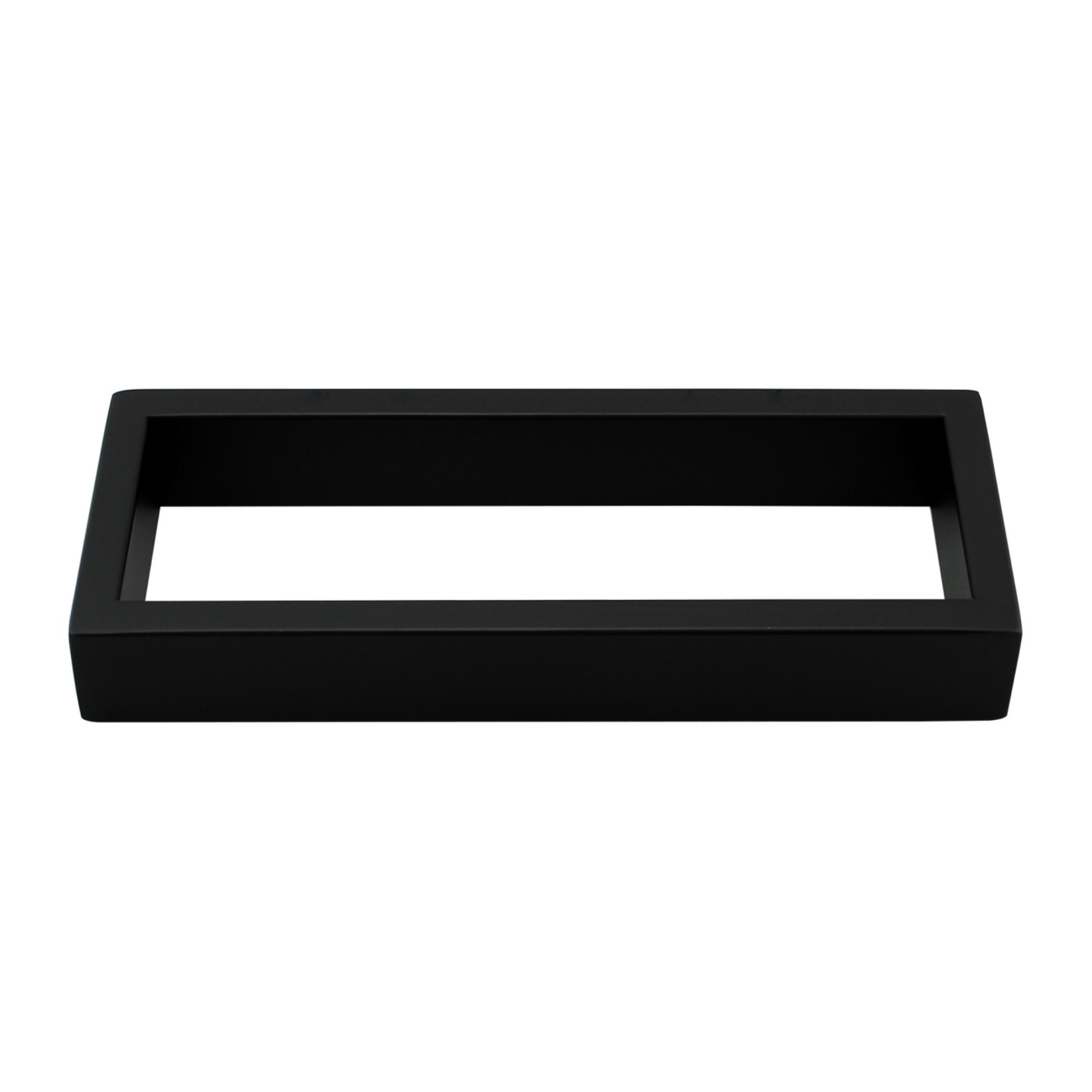 Bathroom Square Stainless Steel Single Towel Rail Ring Wall Mounted Towel Hanger Holder Chrome/Black