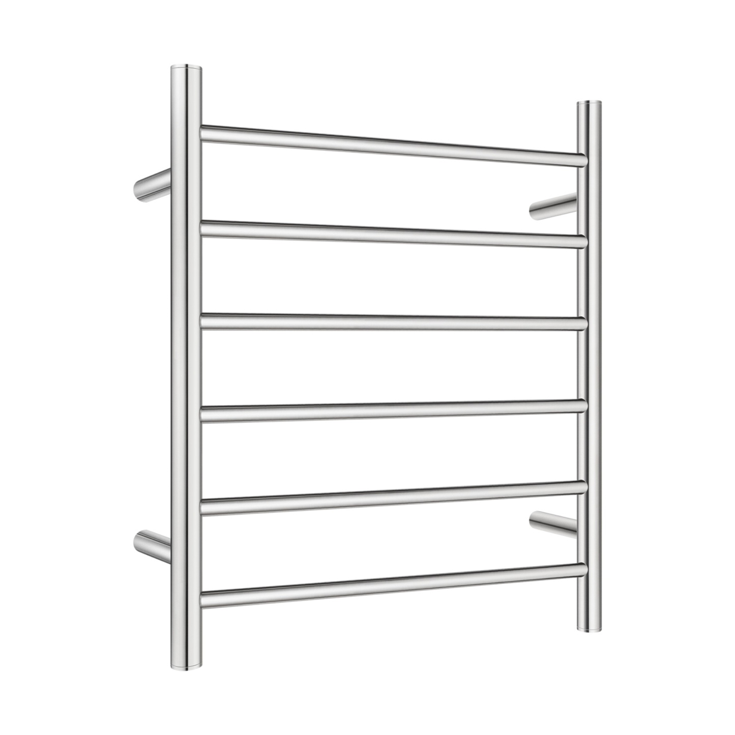Round Aluminum Electric Heated Towel Rail Rack 6 Bars Bathroom Wall Mounted Warmer Towel Dryer Holder Hanger Silver/Black/Brushed Yellow Gold