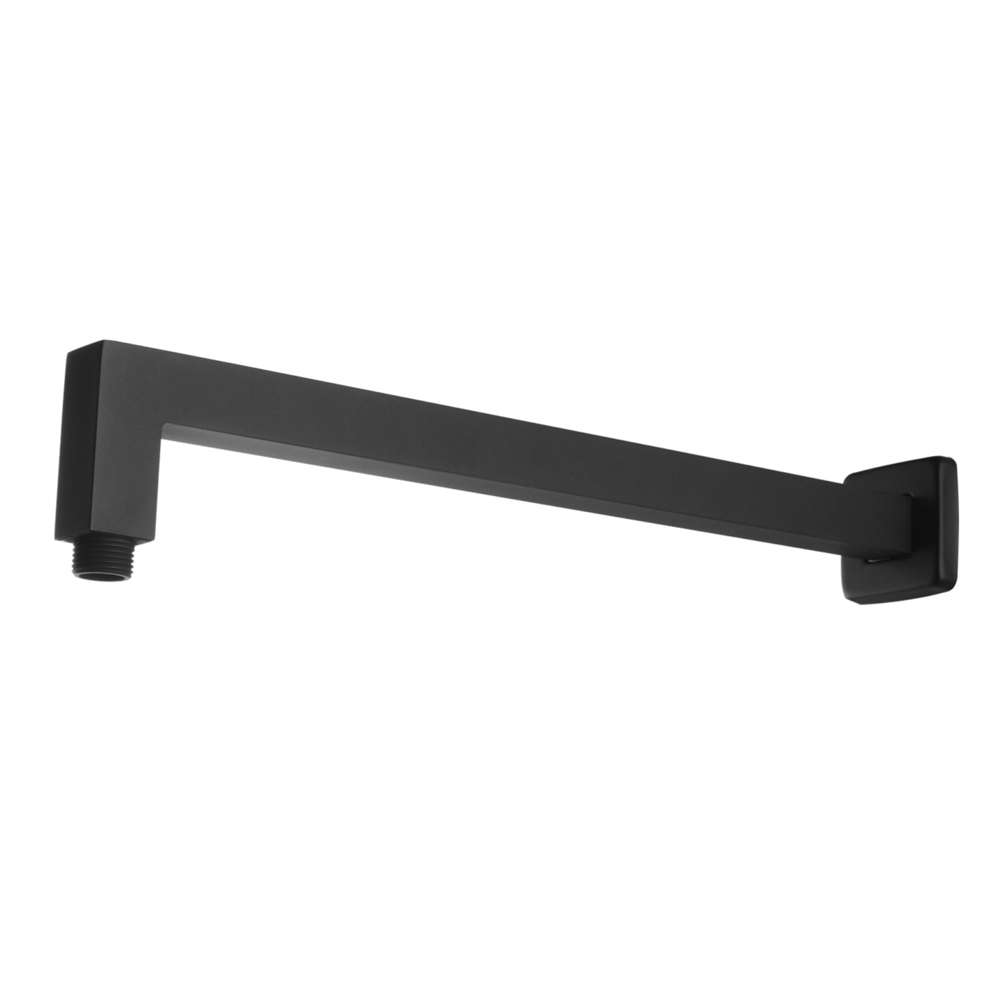 Bathroom Extension Square Brass Wall Mounted Shower Arm Bath Rainfall Shower Head Dropper Tube Chrome/Matte Black