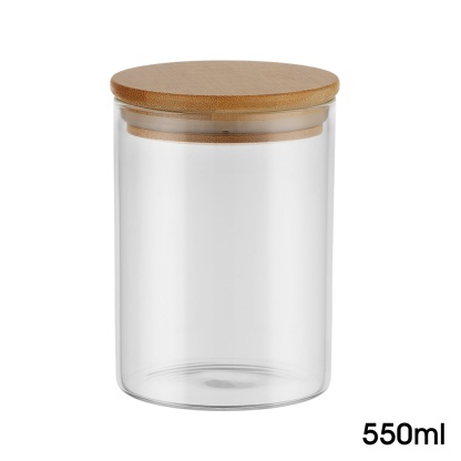 6PCs Airtight Glass Preserving Jars Candy Tea Coffee Bean Storage Container Canning Bottle Food Container