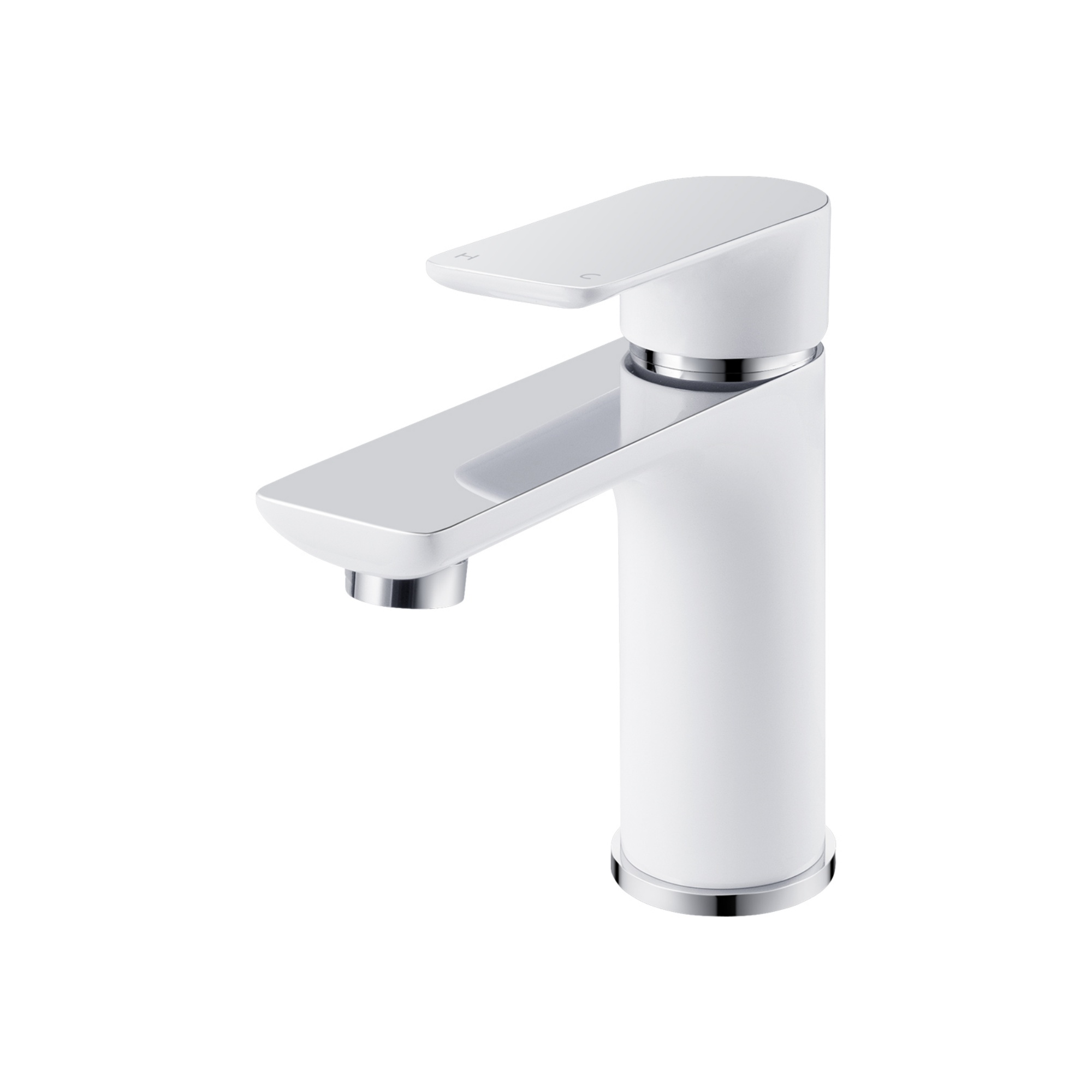 Brass Bathroom Basin Sink Mixer Tap Laundry Vanity Flick Spout Faucet Chrome/Black/White/Brushed Yellow Gold