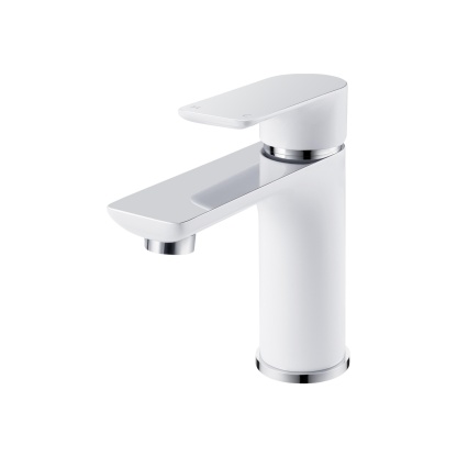 Brass Bathroom Basin Sink Mixer Tap Laundry Vanity Flick Spout Faucet Chrome/Black/White/Brushed Yellow Gold