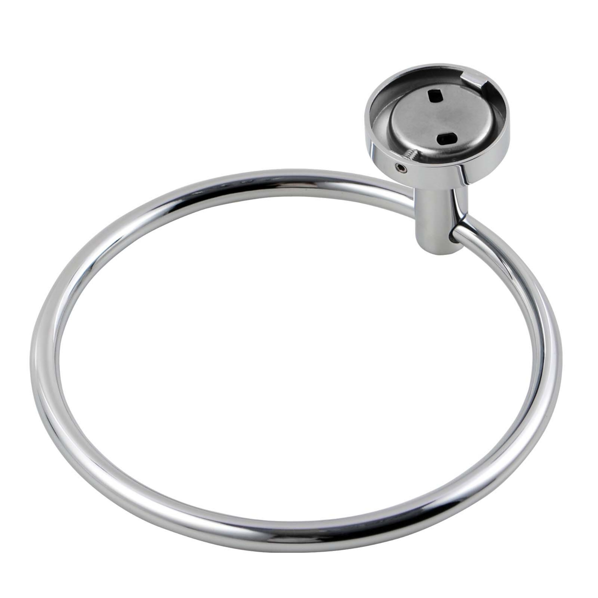 Round Stainless Steel Wall Mounted Hand Towel Ring Rack Rail Bathroom Circle Towel Hanger Holder 