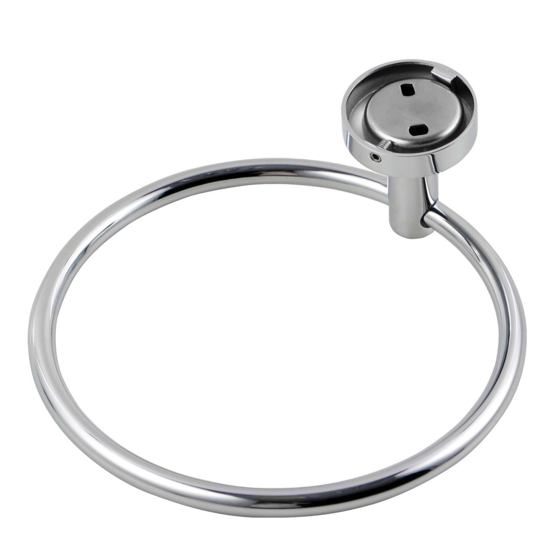 Round Stainless Steel Wall Mounted Hand Towel Ring Rack Rail Bathroom Circle Towel Hanger Holder 