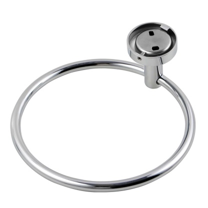 Round Stainless Steel Wall Mounted Hand Towel Ring Rack Rail Bathroom Circle Towel Hanger Holder 