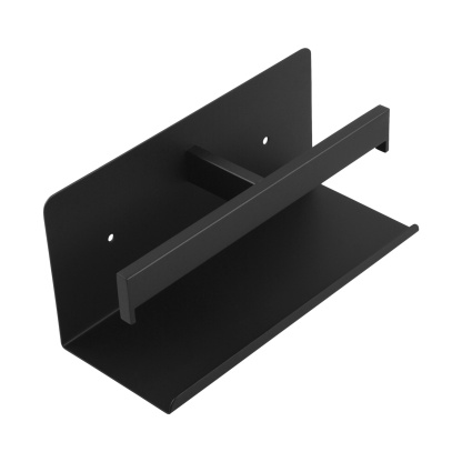 Stainless Steel Wall Mounted Double Toilet Paper Roll Holder With Cover Bathroom Toilet Tissue Hanger Hook Chrome/Black