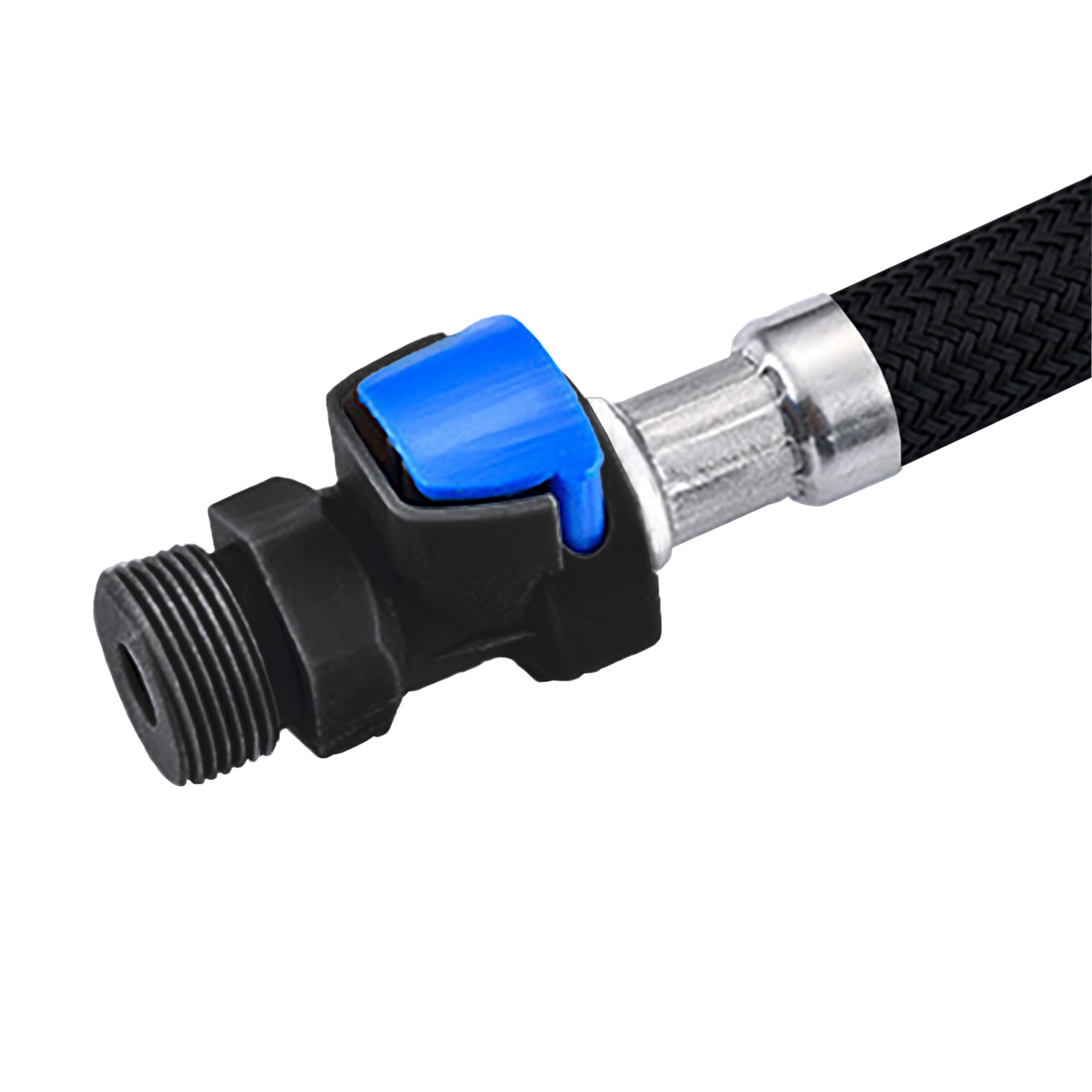 1.5m Kitchen Pull Out Mixer Tap Replacement Water Hose One-click Flexible Faucet Nylon Hose 