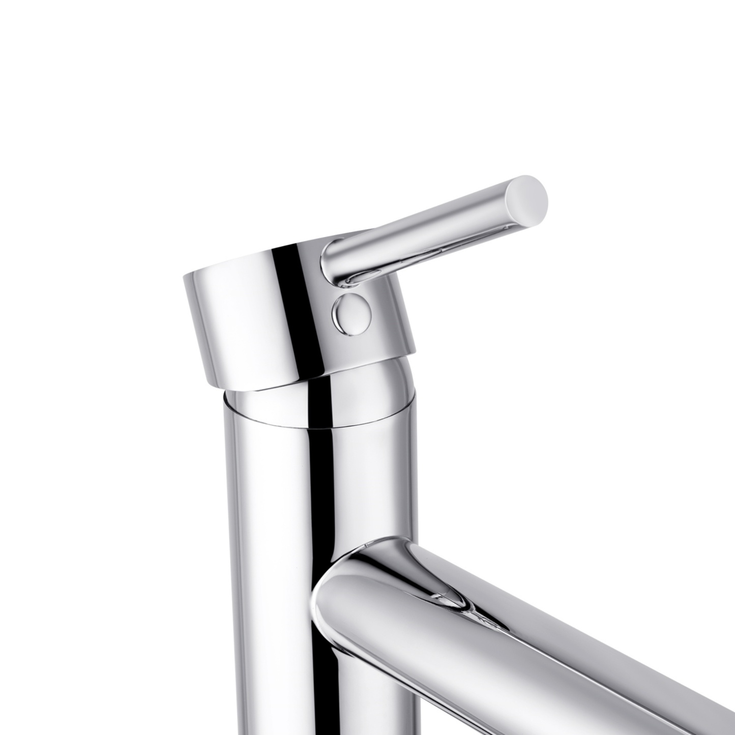 Round Tall Bath Basin Mixer Tap Bathroom Laundry Sink Vanity Counter Top Flick Faucet Chrome/Matte Black