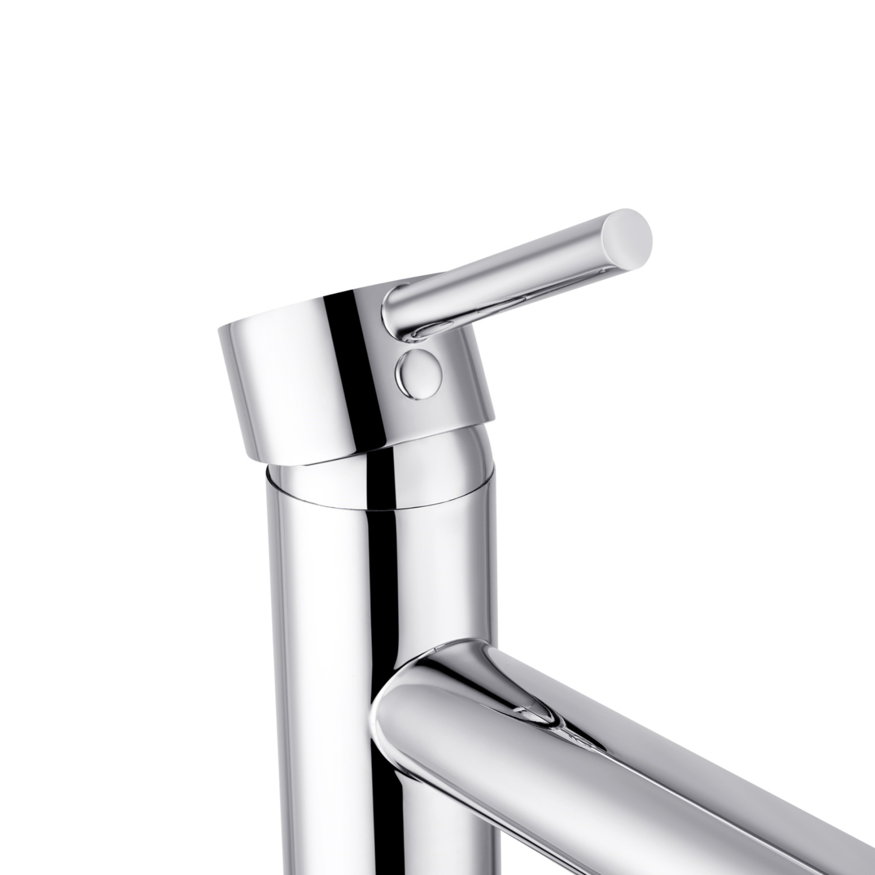 Round Tall Bath Basin Mixer Tap Bathroom Laundry Sink Vanity Counter Top Flick Faucet Chrome/Matte Black