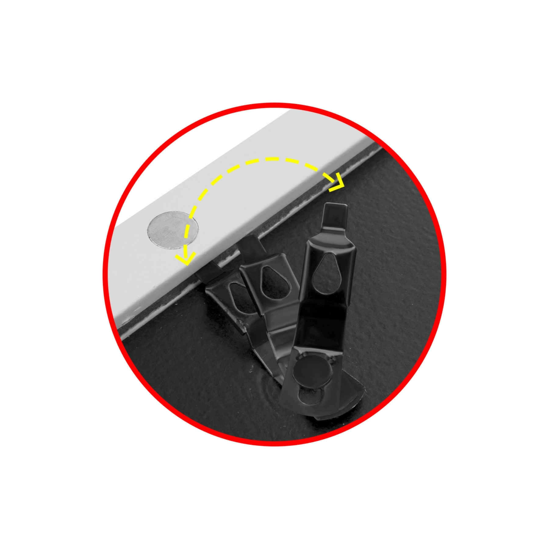 A4 2PCs Wooden Kids Artwork Frames Children Art Projects Display Frames Black / Light Timber / White