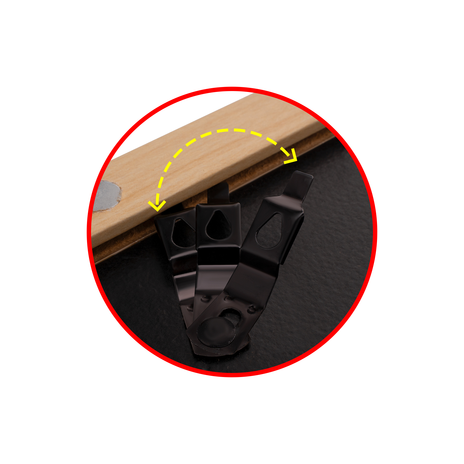 A4 2PCs Wooden Kids Artwork Frames Children Art Projects Display Frames Black / Light Timber / White