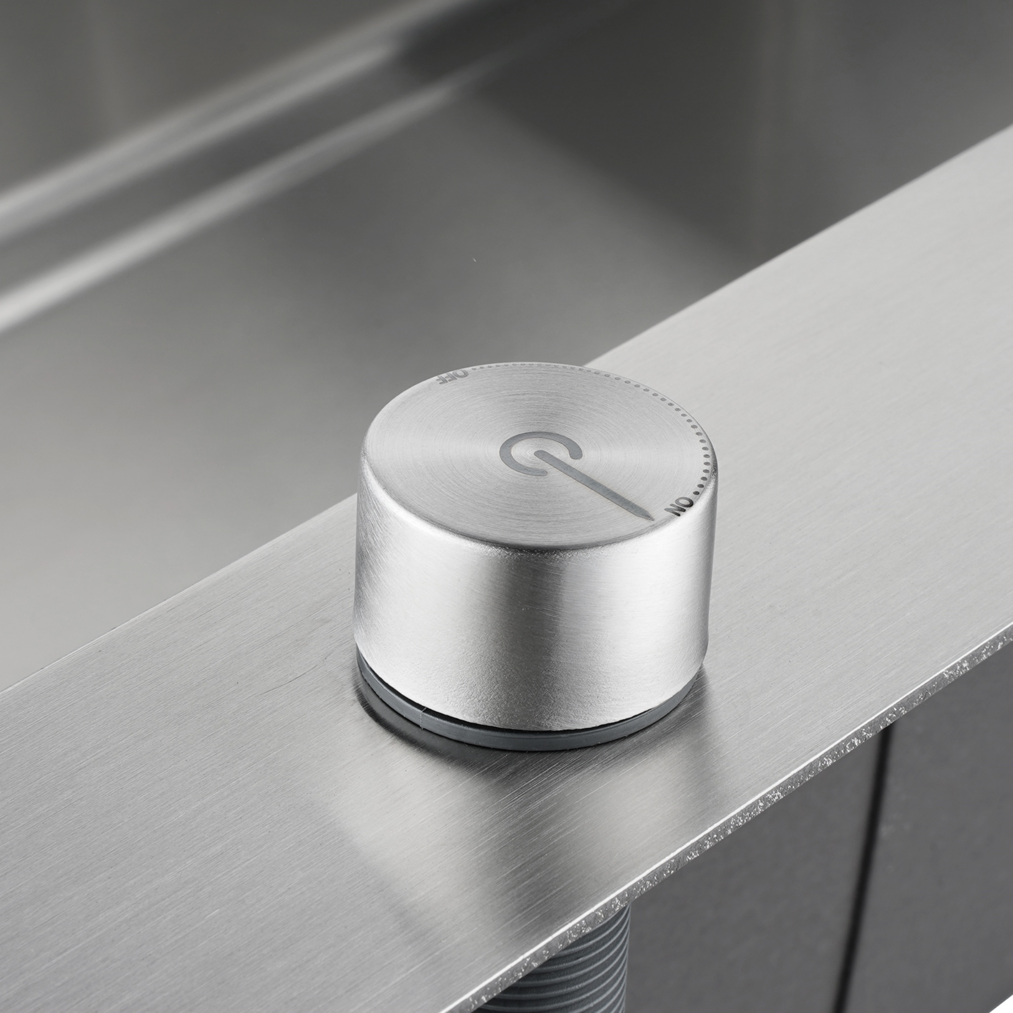 Stainless Steel Single Bowl Counter Top Control Kitchen Sink Smart Drainage Detachable Colander Satin Brush/Dark Grey/Yellow Gold