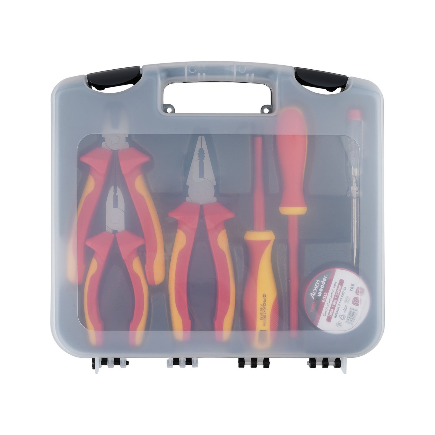 7PCs Insulated Electrician Tools Set Portable Linesman Pliers Screwdrivers Hand Tools Kit 1000V Vde