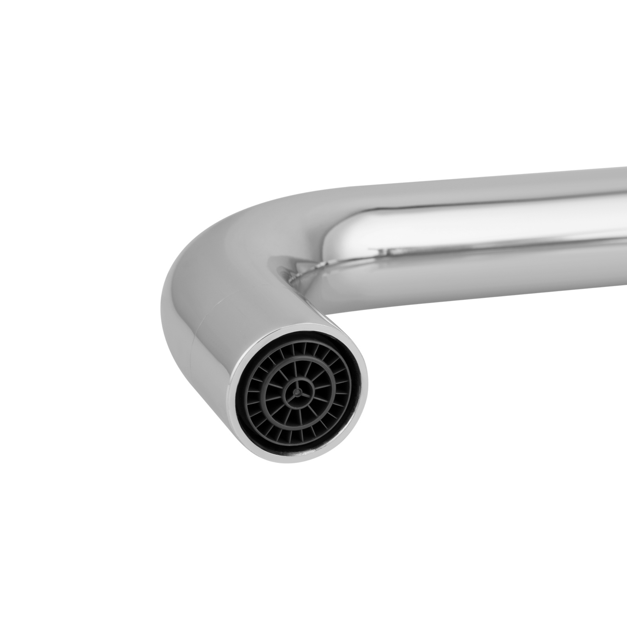 Round Brass Gooseneck Kitchen Sink Mixer Tap Laundry Basin Vanity Swivel Spout Faucet Chrome/Black