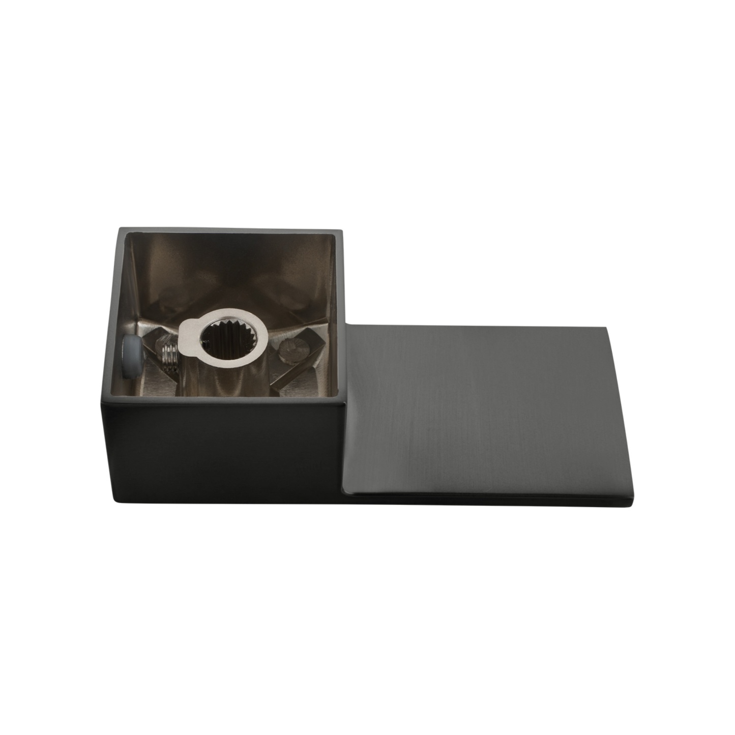 1/4 Bathroom Square Wall Mounted Twin Shower Taps Bath Basin Sink Hot Cold Mixer Taps Chrome/Matte Black/Gunmetal Grey