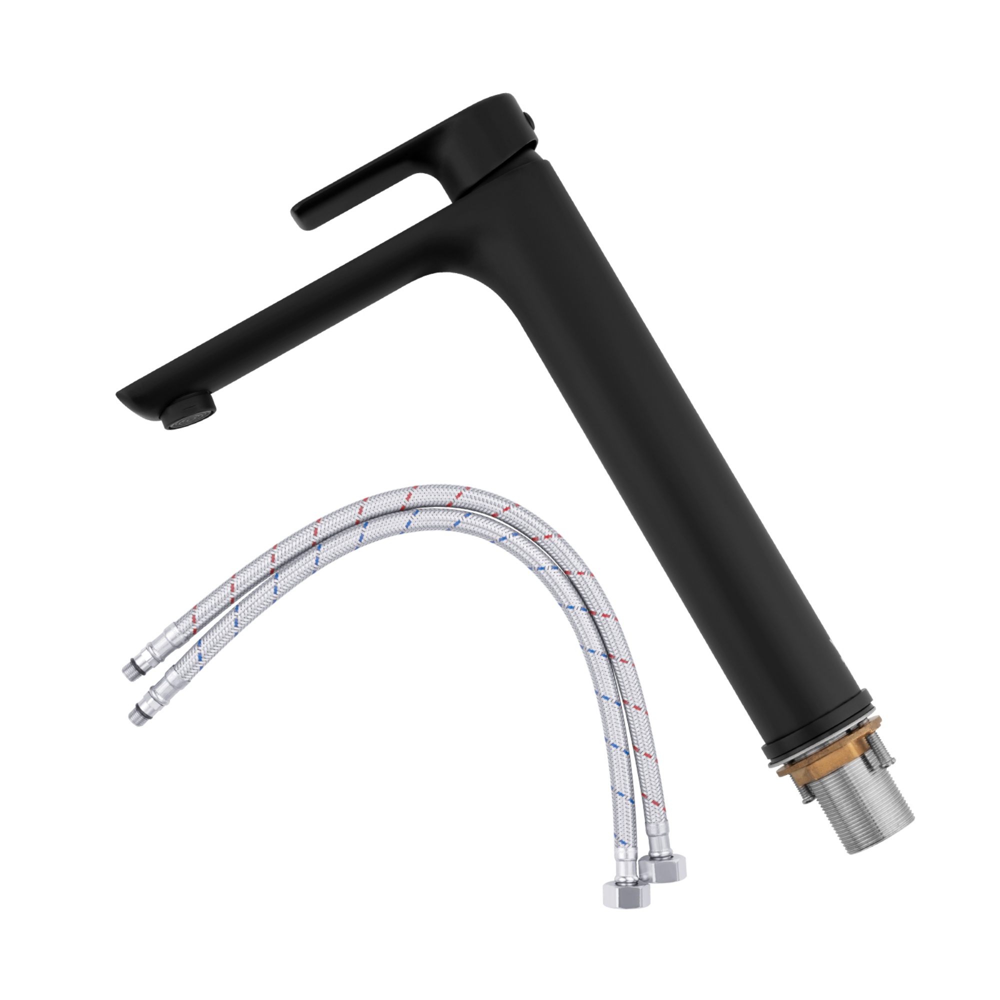 Bathroom Vainty Brass Basin Tall Mixer Tap Laundry Sink Counter Top Faucet Chrome/Matte Black/Brushed Yellow Gold