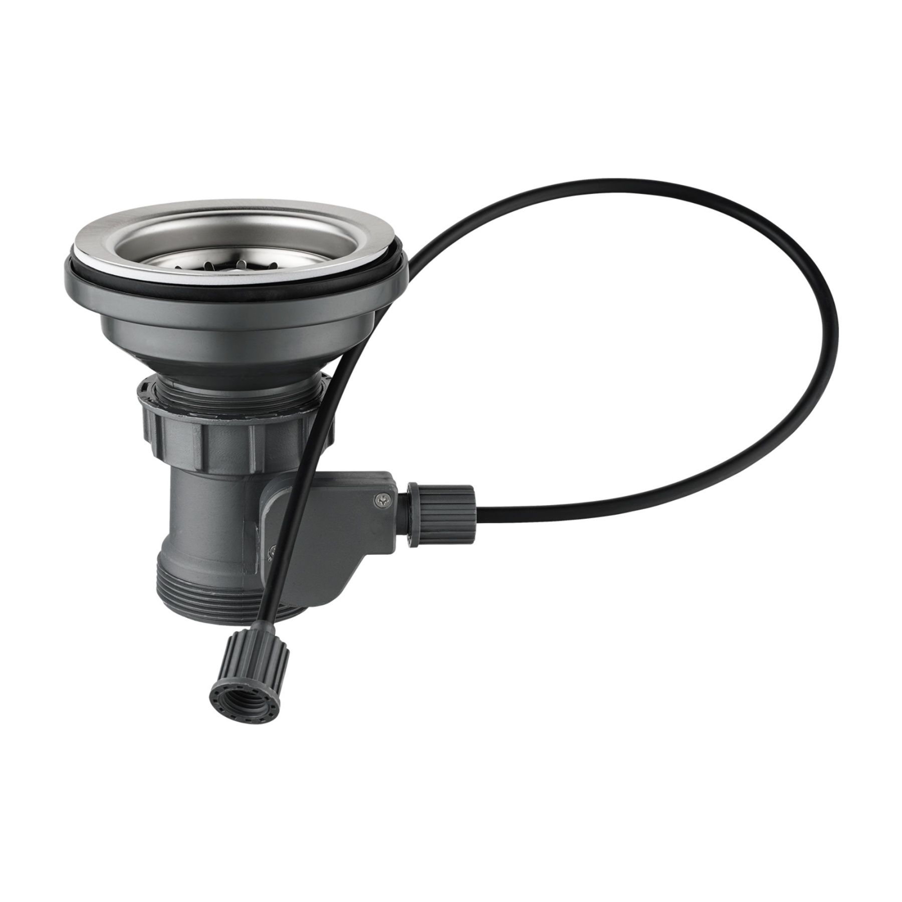 Stainless Steel Single Bowl Counter Top Control Kitchen Sink Smart Drainage Detachable Colander Satin Brush/Dark Grey/Yellow Gold