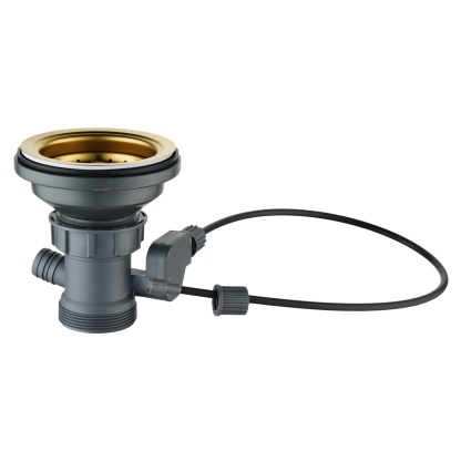 Stainless Steel Single Bowl Counter Top Control Kitchen Sink Smart Drainage Detachable Colander Satin Brush/Dark Grey/Yellow Gold