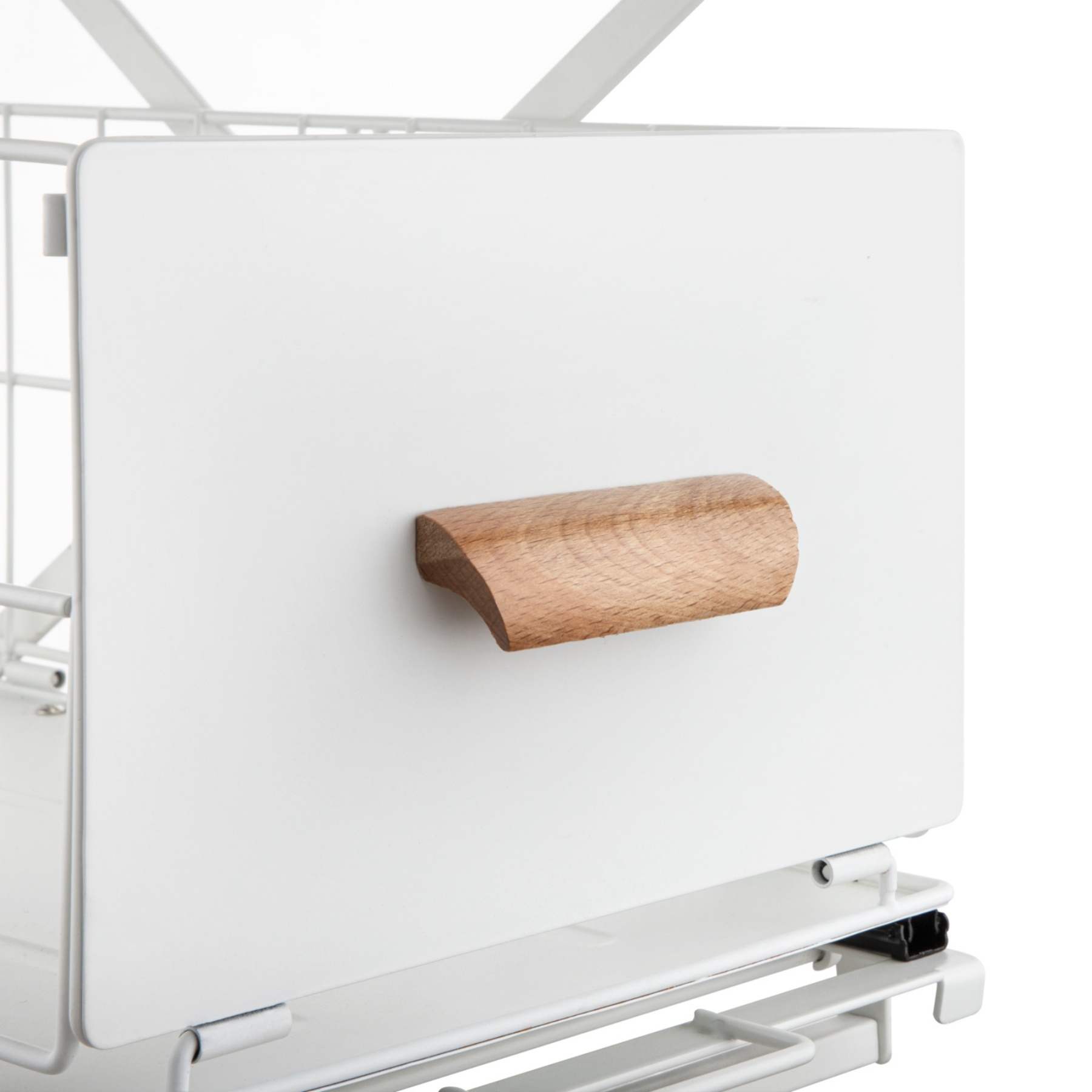 2 Tiers Slide-Out Kitchen Storage Rack Spice Jar Basket Adjustable Bathroom Cabinet Under Sink Organizer Shelf White / Black