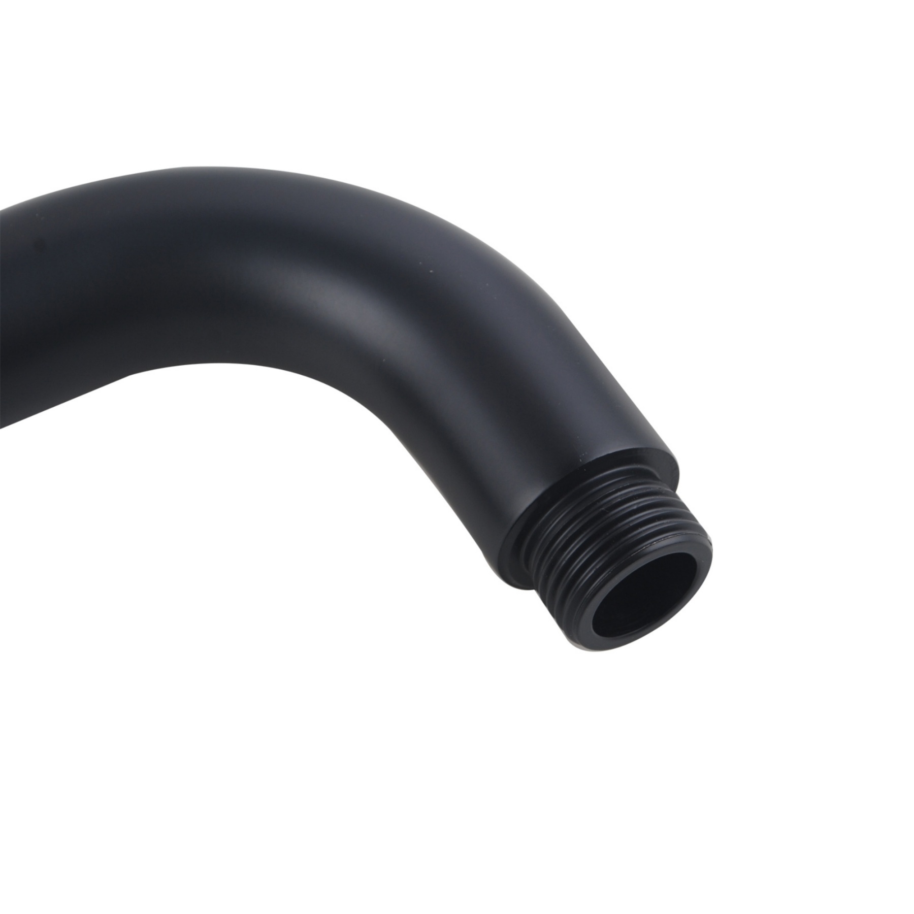 400mm Bathroom Round Stainless Steel Wall Mounted Extension Shower Arm For Rainfall Shower Head Chrome/Black