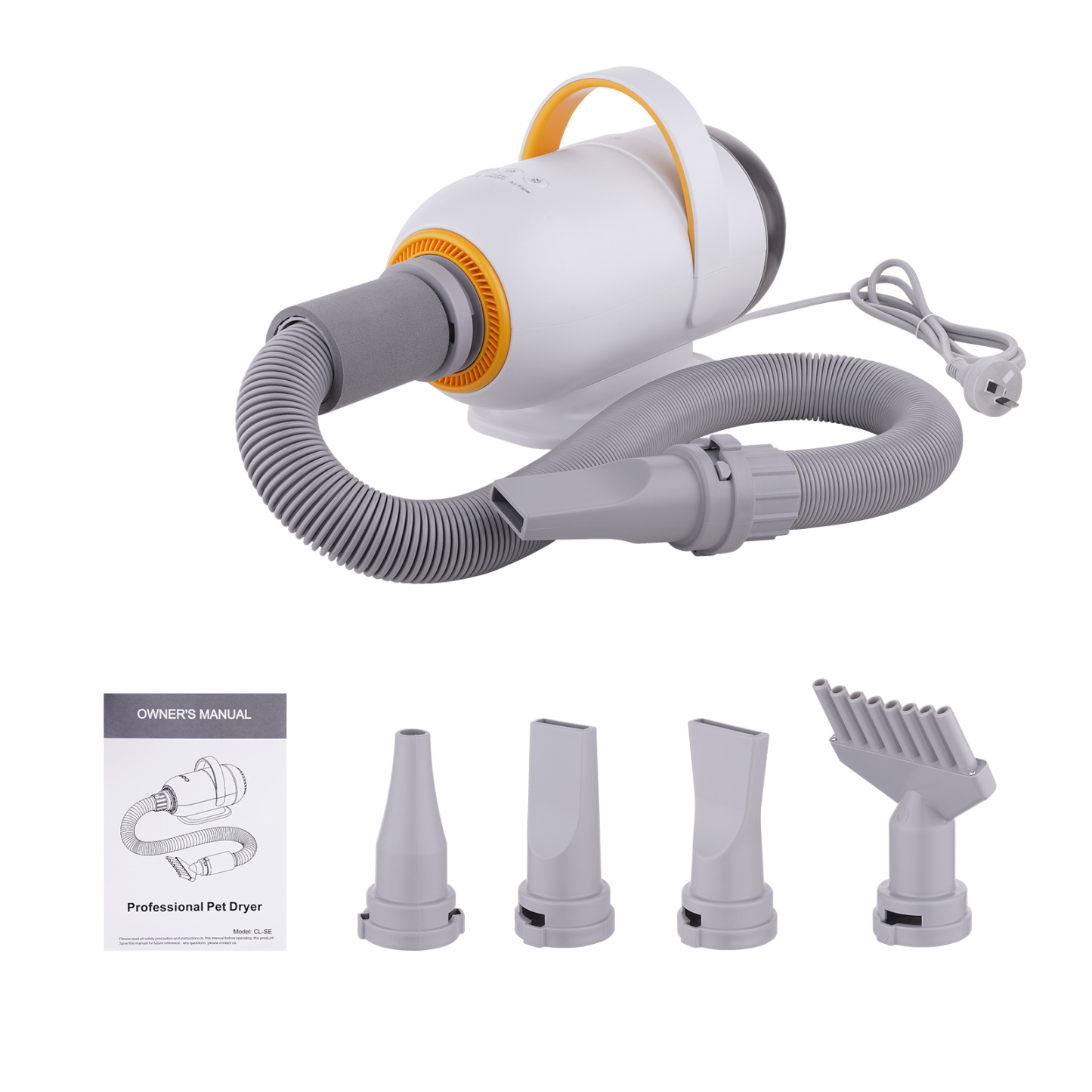 2-in-1 Dog Cat Pet Heater Hair Grooming Dryer Blower Vacuum Kit Cleaner 3200W