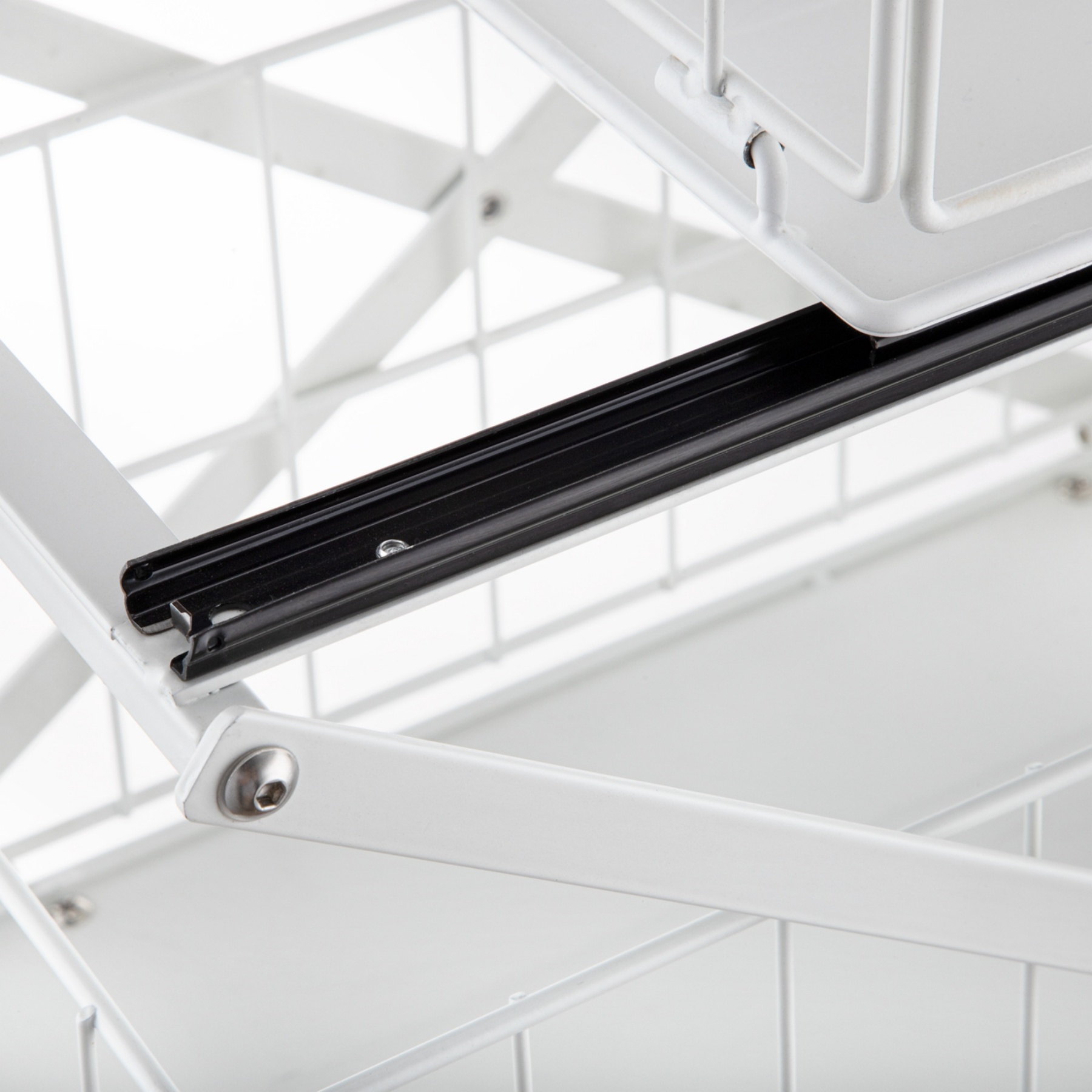 2 Tiers Slide-Out Kitchen Storage Rack Spice Jar Basket Adjustable Bathroom Cabinet Under Sink Organizer Shelf White / Black