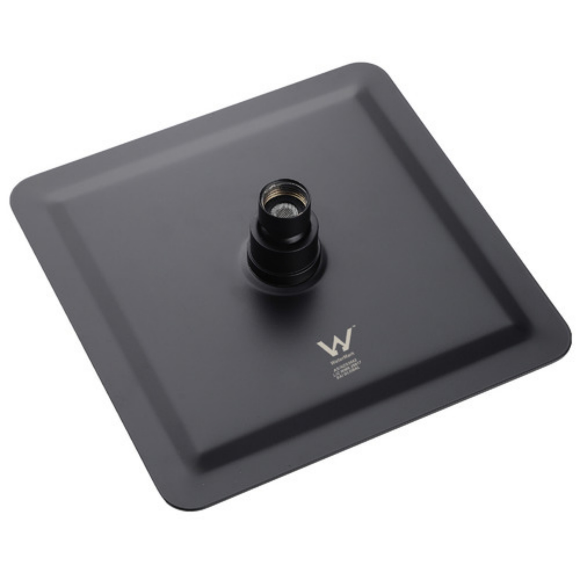 250mm 10" Bathroom Square Stainless Steel Rainfall Overhead Shower Head Thin Bath Shower Rose Silver/Black