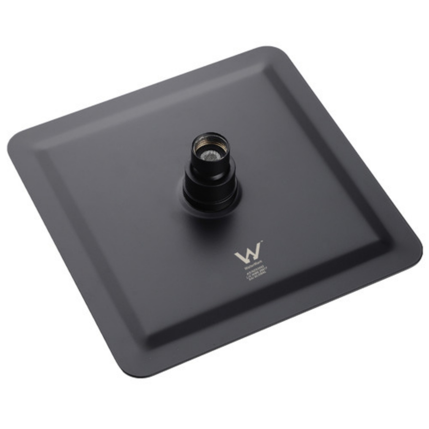 250mm 10" Bathroom Square Stainless Steel Rainfall Overhead Shower Head Thin Bath Shower Rose Silver/Black