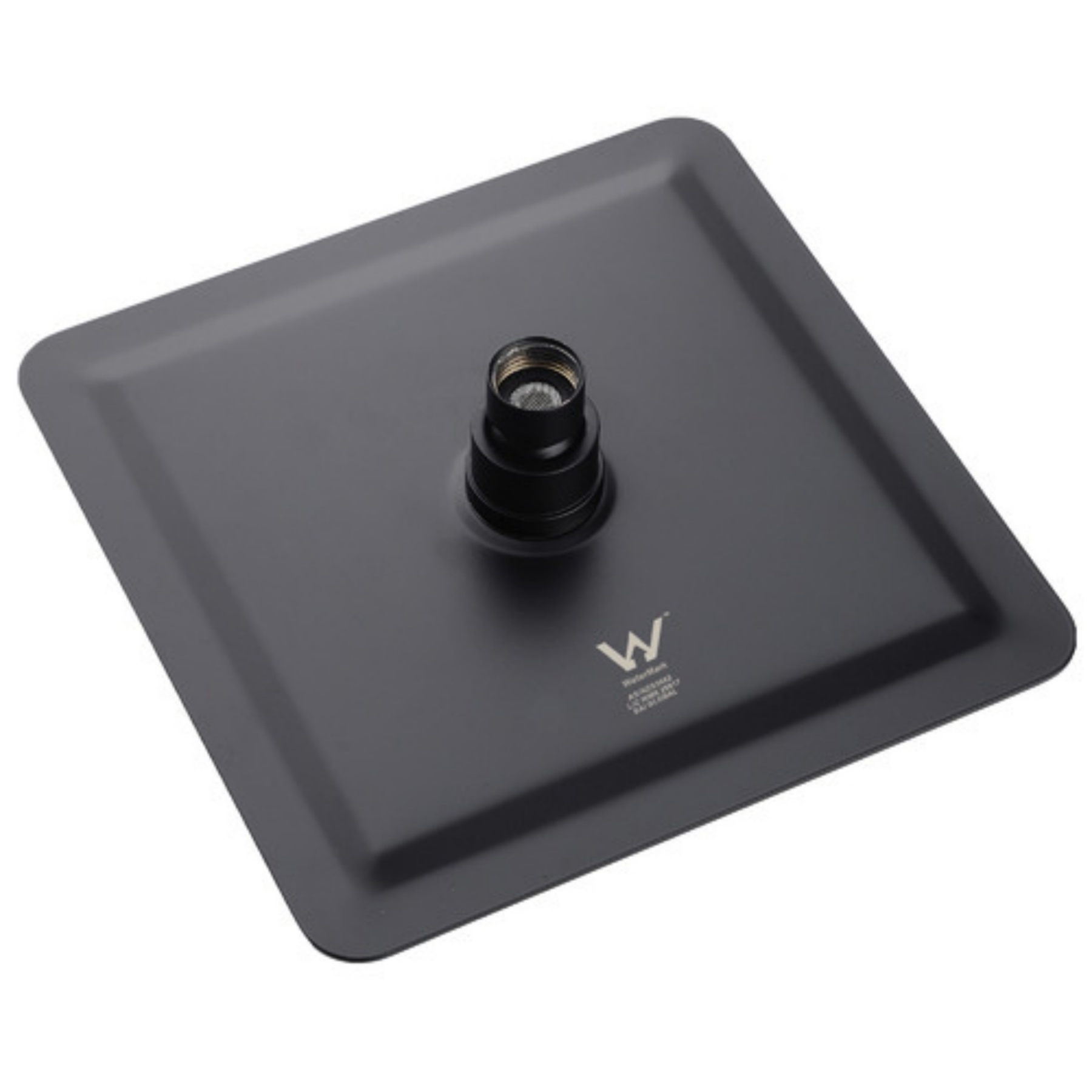 250mm 10" Bathroom Square Stainless Steel Rainfall Overhead Shower Head Thin Bath Shower Rose Silver/Black