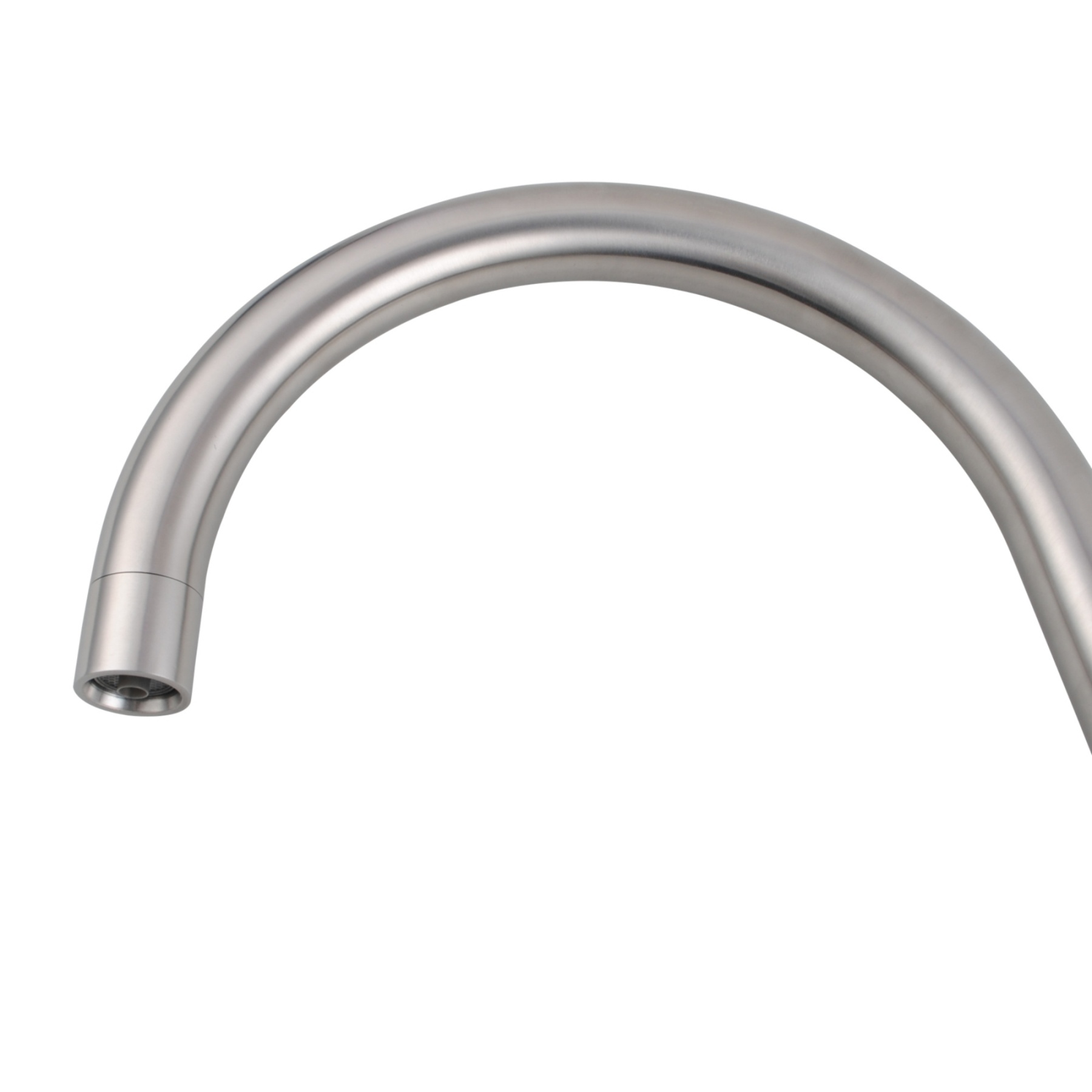 Round 3 Way Swivel Kitchen Sink Mixer Tap Pure Drinking Water Spout Faucet Brushed Nickel/Black