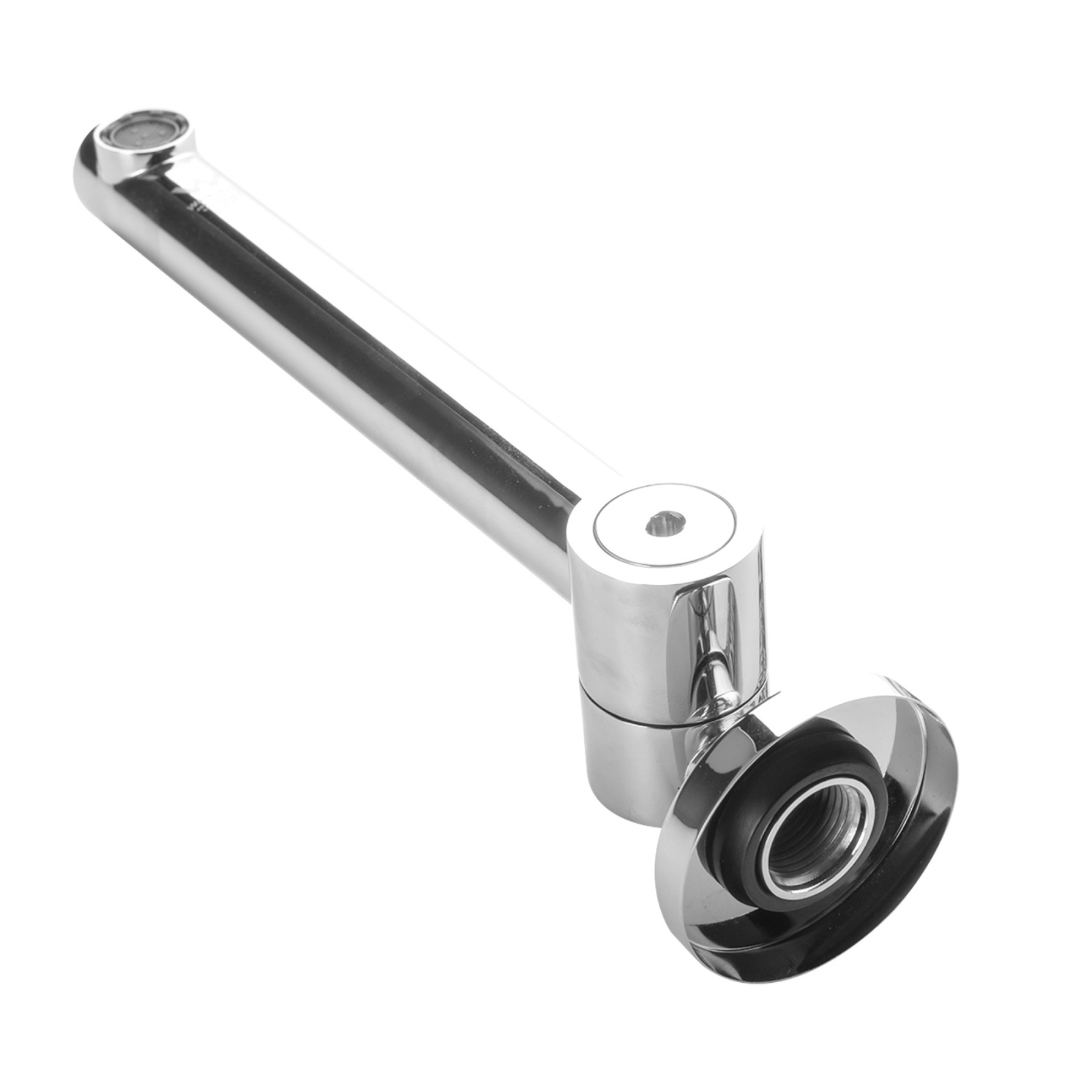 Round Brass Bath Basin Sink Vanity Wall Spout 360° Swivel Bathtub Outlet Faucet Chrome/Matte Black