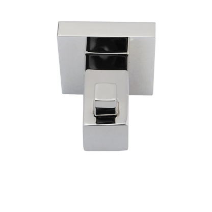 Square 304 Stainless Steel Robe Hook Wall Mounted Towel Cloth Holder Hanger Hook Chrome/Black