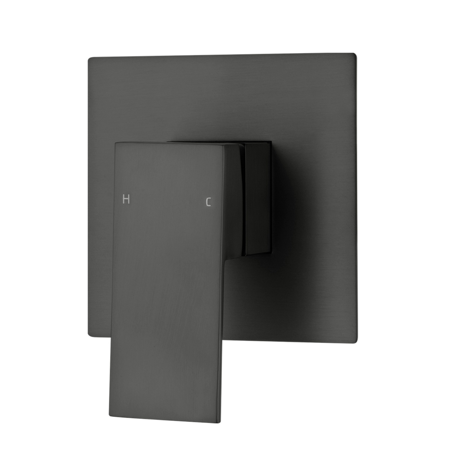 Square Brass Built-in Bath Shower Mixer Tap Bathroom Basin Sink Flick Mixer Tap Chrome / Matte Black / Brushed Yellow Gold / Gunmetal Grey